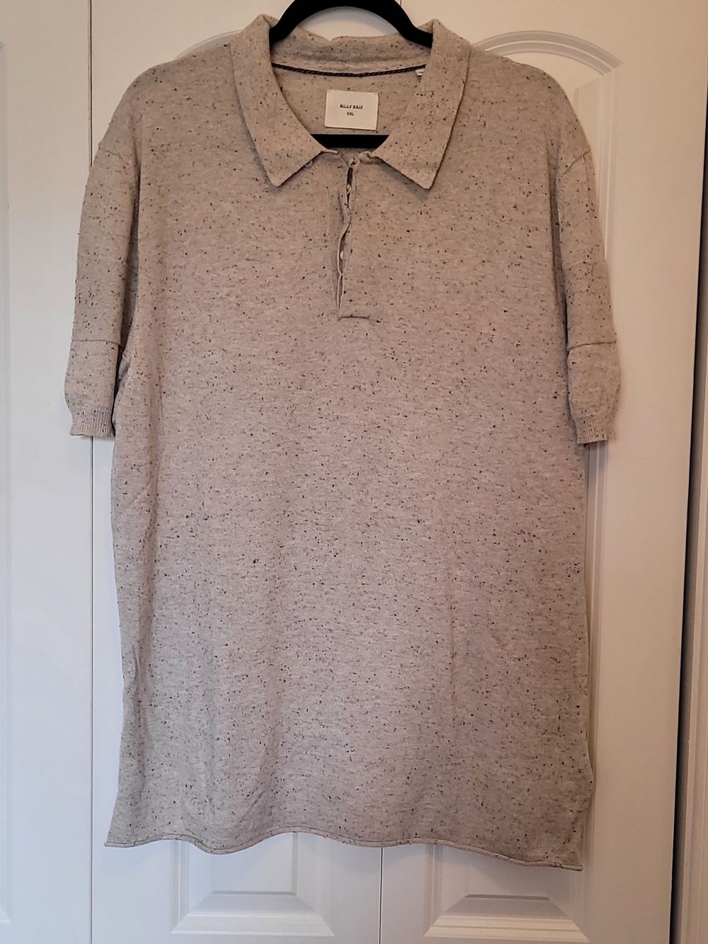 Billy Reid Oatmeal Speckled Collar Shirt